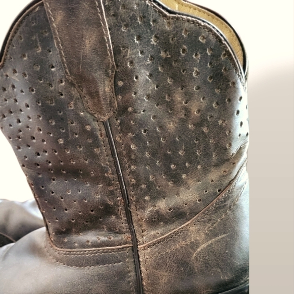 Smoky Mountain Distressed Leather Boots 8 - Picture 5 of 7